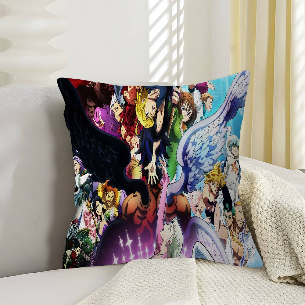 Le Sette Peccati Capitali Anime Copricuscino Copricuscino Decorazione Federa Custodia Cuscino Stampata Per Divano