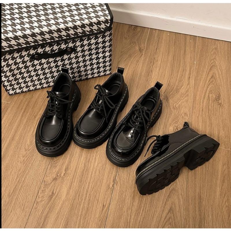 2025Japanese School Uniform Shoes Jk Student Shoes Girls Women Kawaii Lolita Soft Girl Round Toe Lolita Platform Jane Shoes