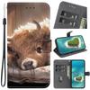 Handmade PU Leather Flip Case for iPhone X/11/12/13/14/15/16/17 Series - Anti-Slip Shockproof Cover with Wrist Strap & Heart/Rose Cat Designs