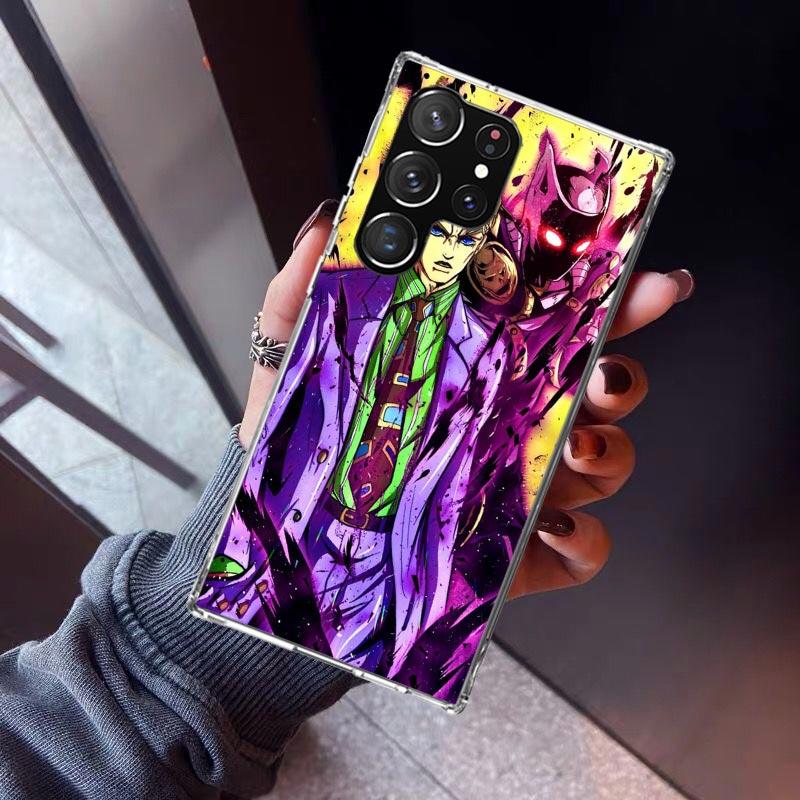 JoJo Kira Yoshikage Killer Queen Phone Case For Samsung Galaxy S23 S24 S25 Edge S26 Ultra S22 + S21 Plus S20 FE Cover Silicone P