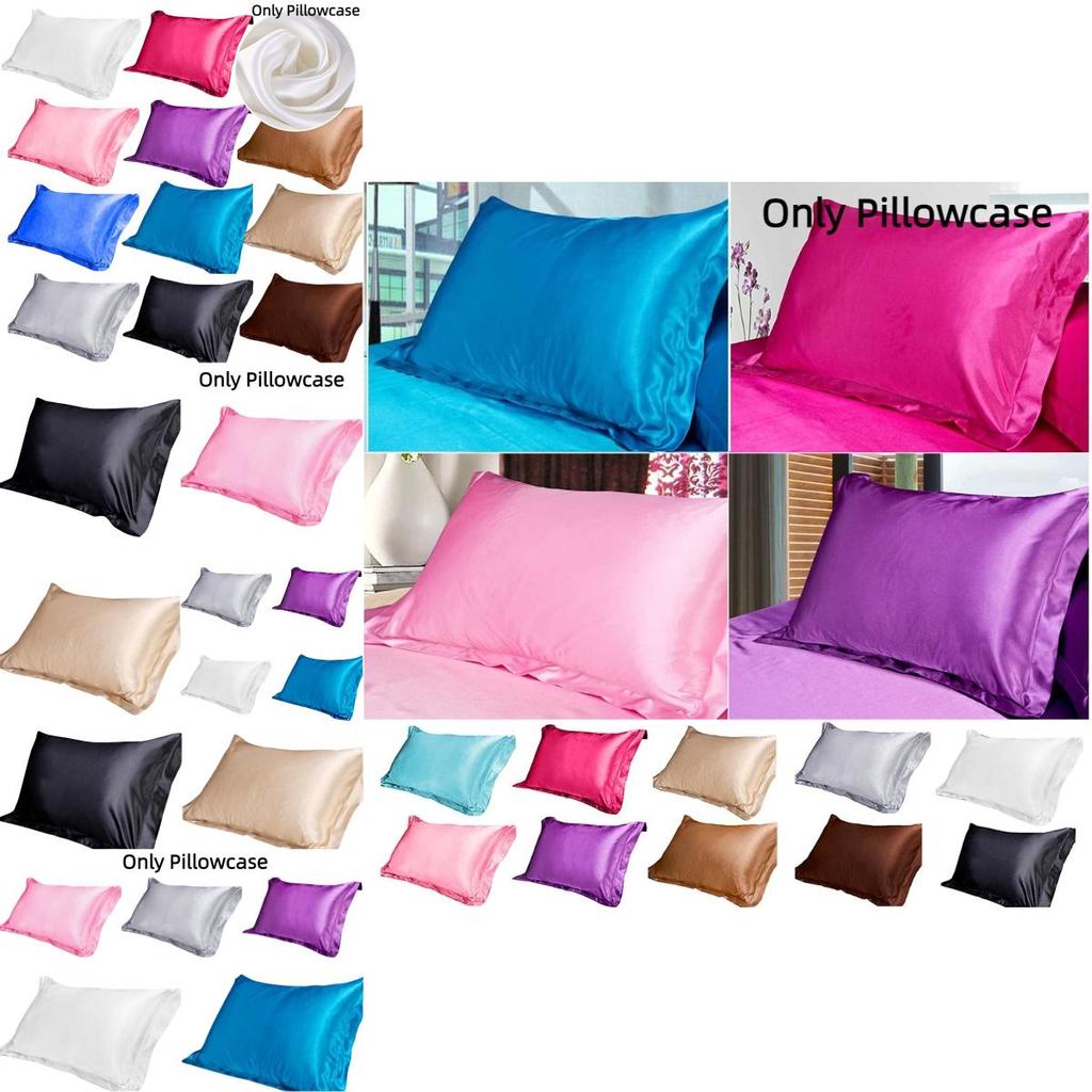 Luxurious Single Pillowcase For Summer Soft And Smooth Silk-like Polyester Fiber Fabric
