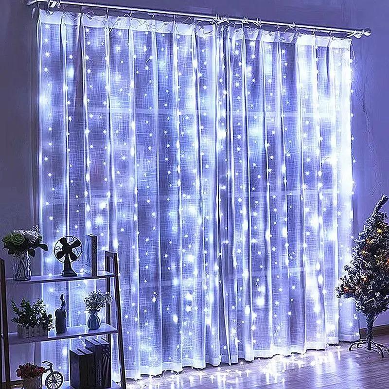 Curtain Garland On The Window USB Power Fairy Lights Festoon with Remote New Year Garland Led Lights Christmas Decoration