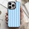 S-Striped Color-Blocking Art P-Pattern  Phone Case For iPhone17,16,15,14,13,12,11 Plus,Pro Max Black Candy silver phone case