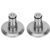 2Pcs 304 Stainless Steel Homebrew Keg 1.5in TriClamp to Ball Lock Post Adapter Brewing Fitting