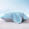 Federe Fresche Traspiranti Morbide Biancheria da Letto con Eleganti Fantasie Bordatura con Nappe e Chiusura a Busta Lavabili in Lavatrice Comfort Estivo per Chi Soffre il Caldo