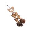 F26C Natural Pinecone Bird Toy Fun Chewing Toy Birdcage Tearing Toy All Size Bird Wood Enrichment Toy for Conures Cockatiels