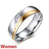 Fashionable and Versatile Creative Zircon Exquisite Creative Jewelry Accessories Ring for Couples