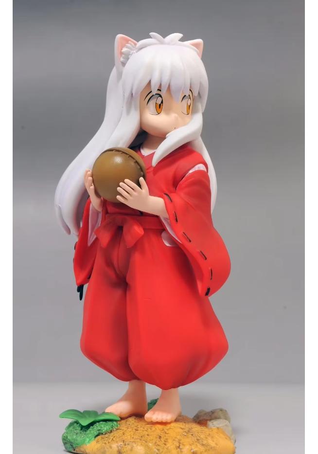 16cm Inuyasha Figures Gk Childhood Sesshoumaru Looking Back Holding the Ball Pose Action Figure Model Toys Birthday Present