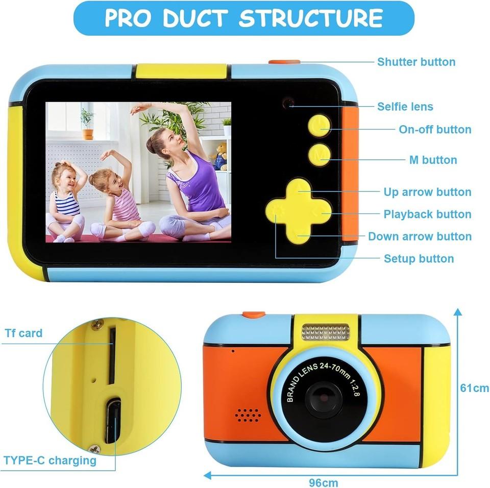 Children's Digital Camera LCD Digital Camera HD 1080P Video Camera with SD Card