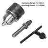 1/4" Hex Shank Keyed Drill Chuck 1/2-20UNF Mount Conversion Adapter Chuck  For Fixing Drilling
