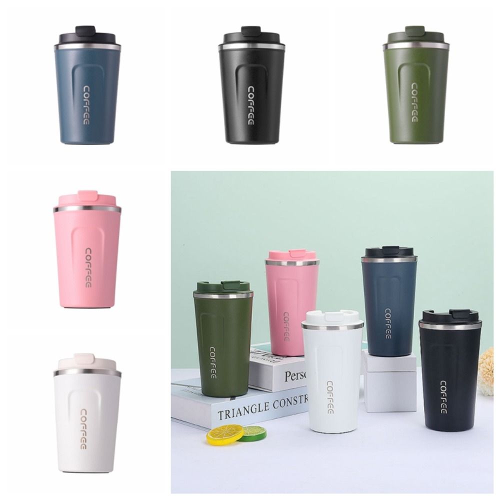 380/510ML Coffee Vacuum Flask Stainless Steel Coffee Thermos Mug Travel Thermal Cup  Outdoor Sports