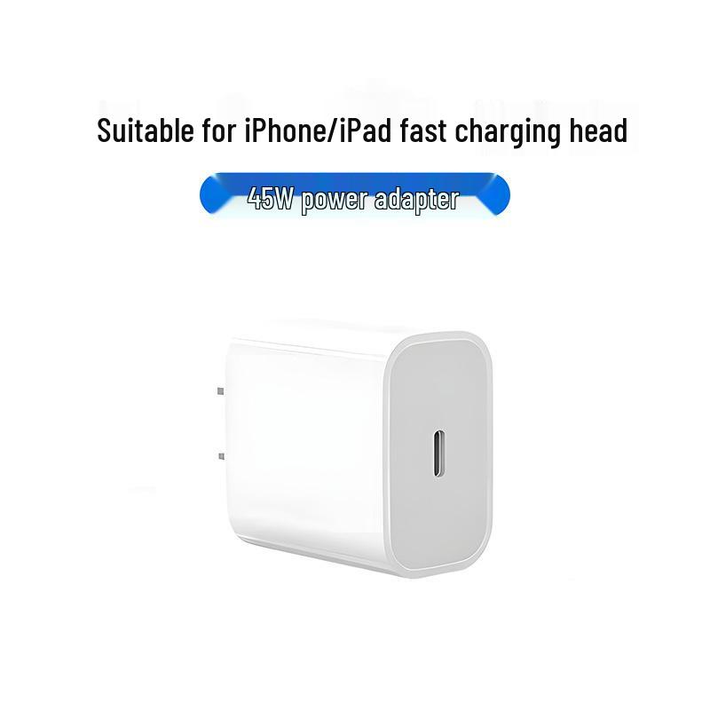 Compatible 45W PD Charger with Braided Cable for Apple iPhone 8-16 & 17 Pro Max Fast Charging Set