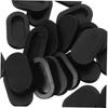 10Pcs Silicone Piggy Bank Stoppers - Oval Bottom Plugs for Kids Safe Bank and DIY Projects - Black Silicone Caps for Money Savings