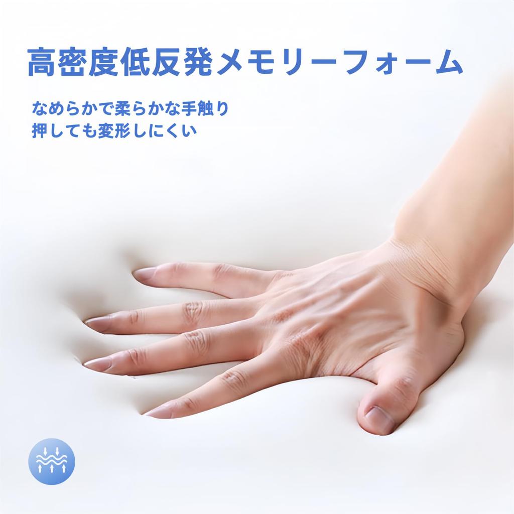 MizuSpark Butterfly-Shaped Sleep Pillow, Memory Foam, 3D Design, Comfortable Sleep Pillow, Neck Relief, Side Sleeper, Washable, Low Profile, Blue