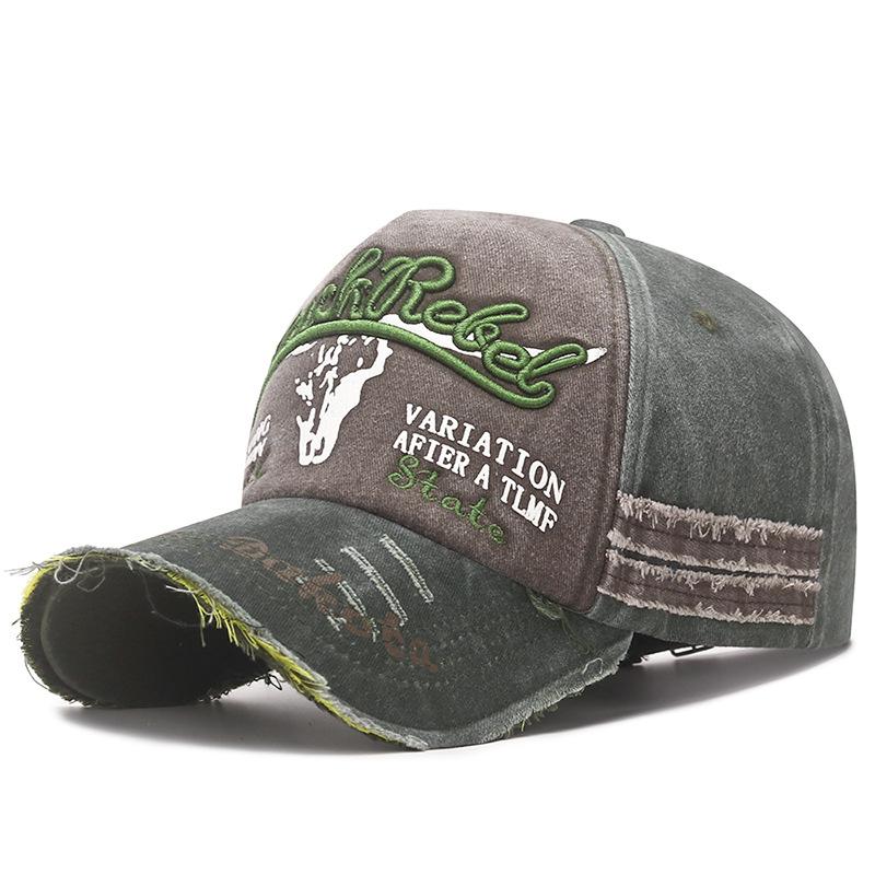 Spring and Autumn Seasons Coated Washed Baseball Cap Five Pieces Adjusting Flash Damaged Old Sun Cap Spot Foreign Trade Cap