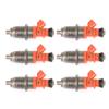 6pcs Fuel Injector 68F-13761-00-00 E7T05071 Fit for Yamaha Outboard HPDI 150-200