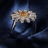 The Best-selling Style Magic Flower Ring of Eternal Love Elegant and Chic Daisy and Bee Ring for Women Wedding Party Engagement