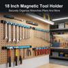 Magnetischer Werkzeughalter 12/18 Zoll Starker Magnetstreifen für Metallwerkzeuge Garage Werkstatt Aufbewahrungs-Organizer Mit Befestigungsmaterial