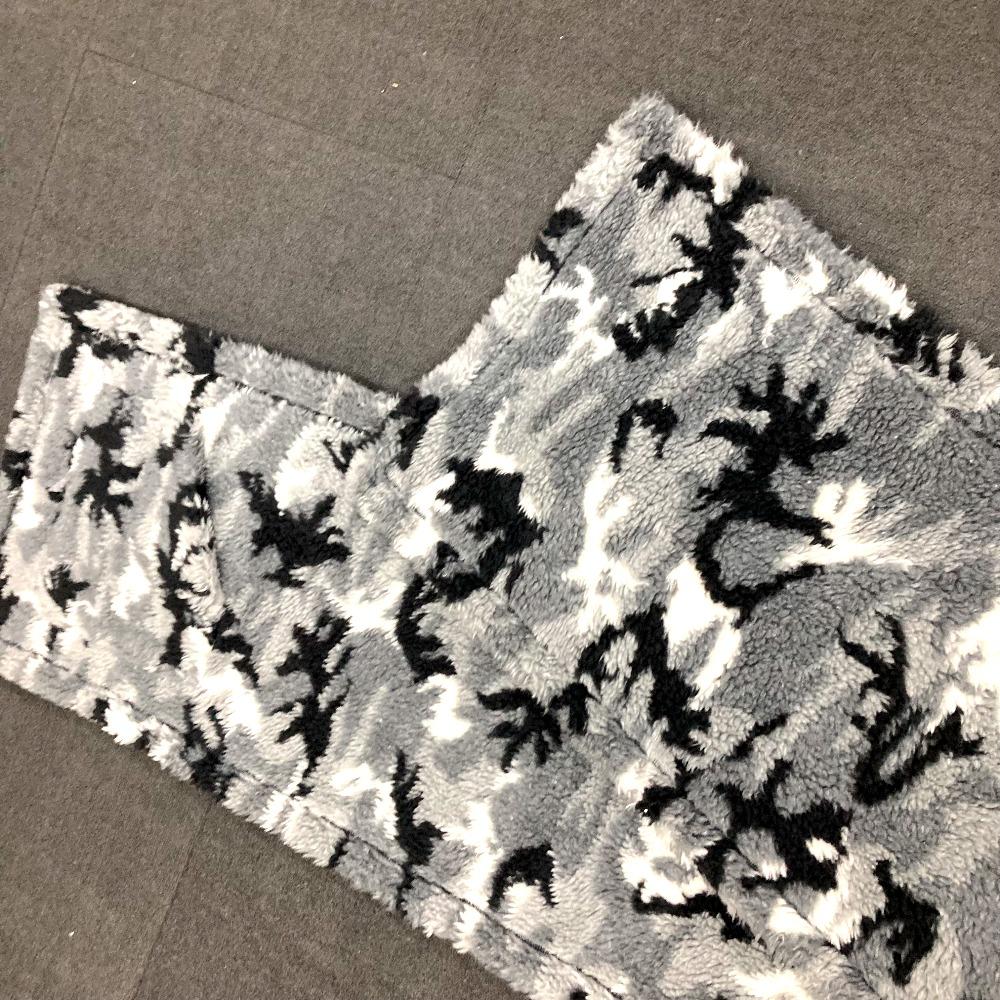 BALENCIAGA 673572 logo Stole/Shawl Large shawl Big size boa camouflage Scarf