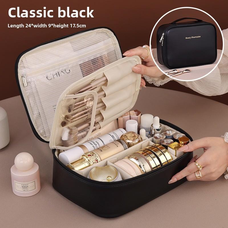 Large Capacity Makeup Bag With Waterproof Material For Travel And Daily Use