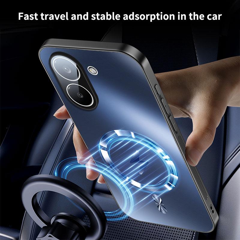 Para Xiaomi POCO X8 Pro Funda Dura Mate PC Magnética Carga Inalámbrica Protección Trasera del Teléfono Para POCO X8Pro Carcasa Paracho