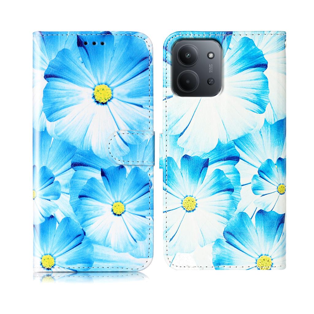 Dla Xiaomi Redmi Redmi 15C 4G (UE) (173mm)/15C 5G (UE) (173mm)/Poco C85 4G (173mm) Etui Marmurkowy Lakier Skórzane Etui na Telefon