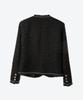Untage Chain Fringe Tweed Jacket [Black(Woman)]_Uto-Fb51