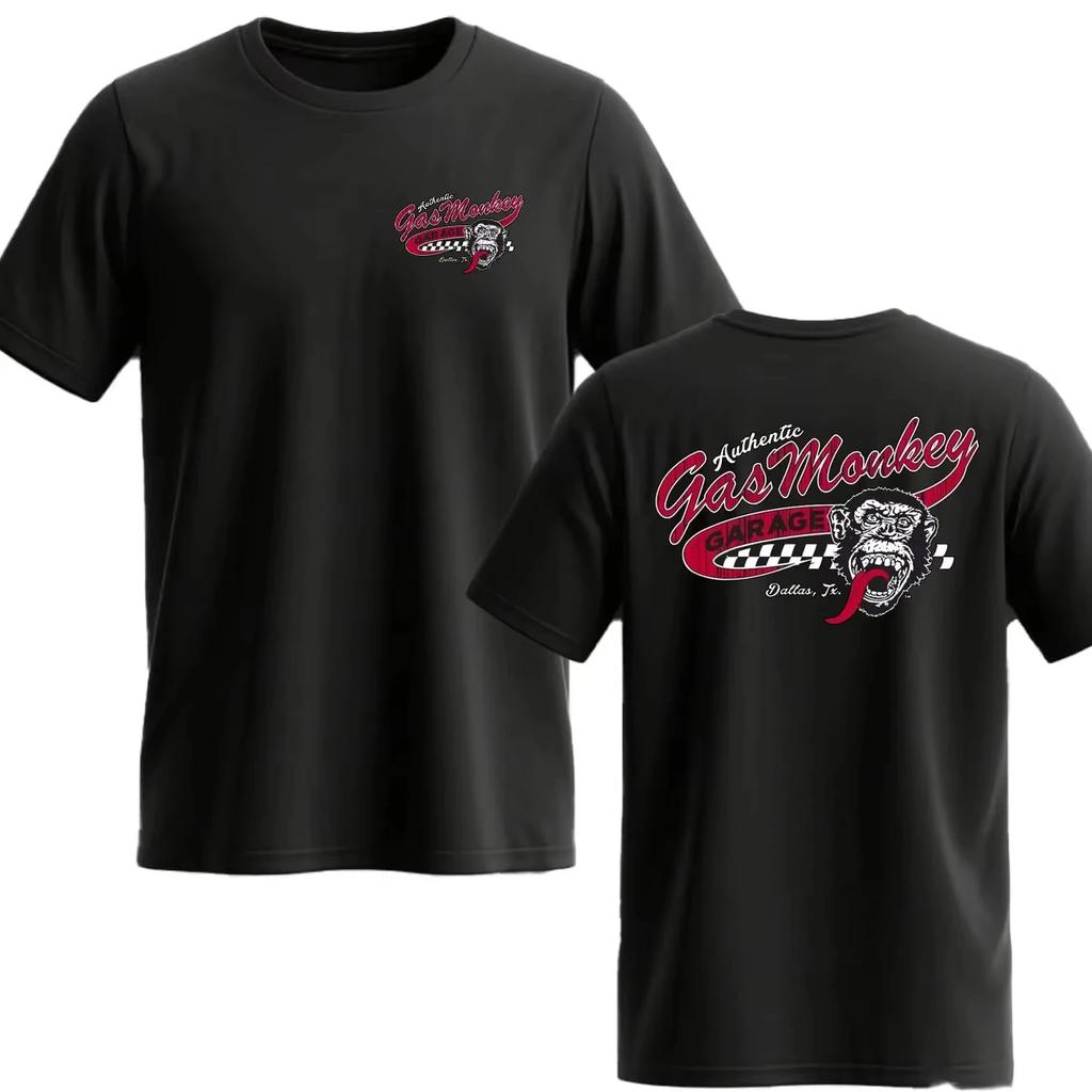 Amazing New Gas Monkeys Garage Summer Casual Cotton Shortsleev Essential Doublesided Gas Monkeys Garage Male Cotton T Shirt