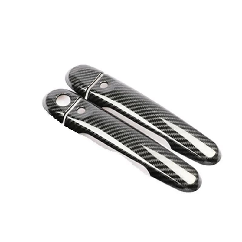Door Handle Covers For Infiniti ESQ Nissan JUKE F15 2010- Chrome Carbon Fiber Accessories Stickers Car Styling Car Decal