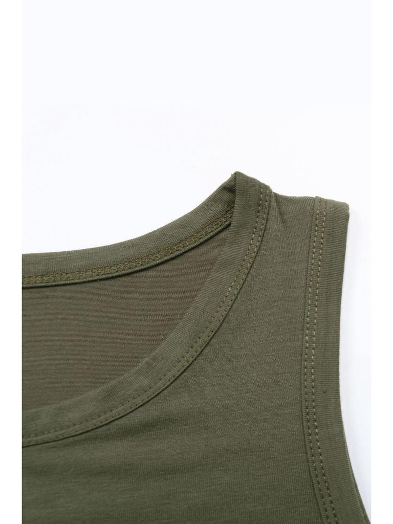 TikTok Trendy European Summer Sleeveless Camisole - Women's Casual Basic Solid Color Versatile Top