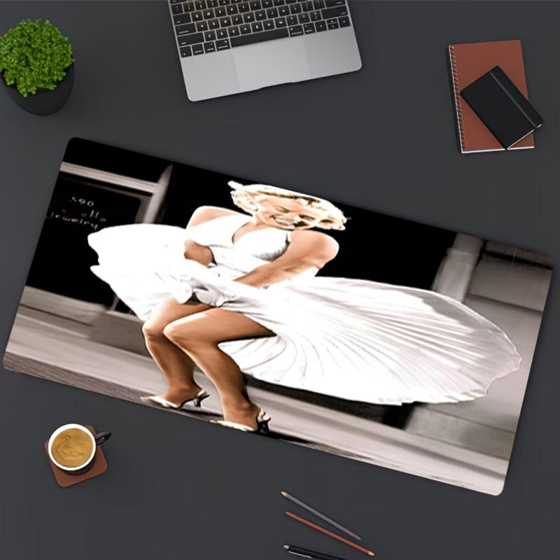 Marilyn Monroe Print Mouse Pad, for Keyboard Pad Laptop PC Mat for Office Home Use, Desk Decor, Perfect Birthday Gift for Gamers