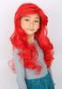Topcosplay Mermaid Wig for Red Curly Cosplay Halloween Costume Theater One Size Fits School with Net Kids, Hair, Wig, Wig, Wig, Costume, Most,
