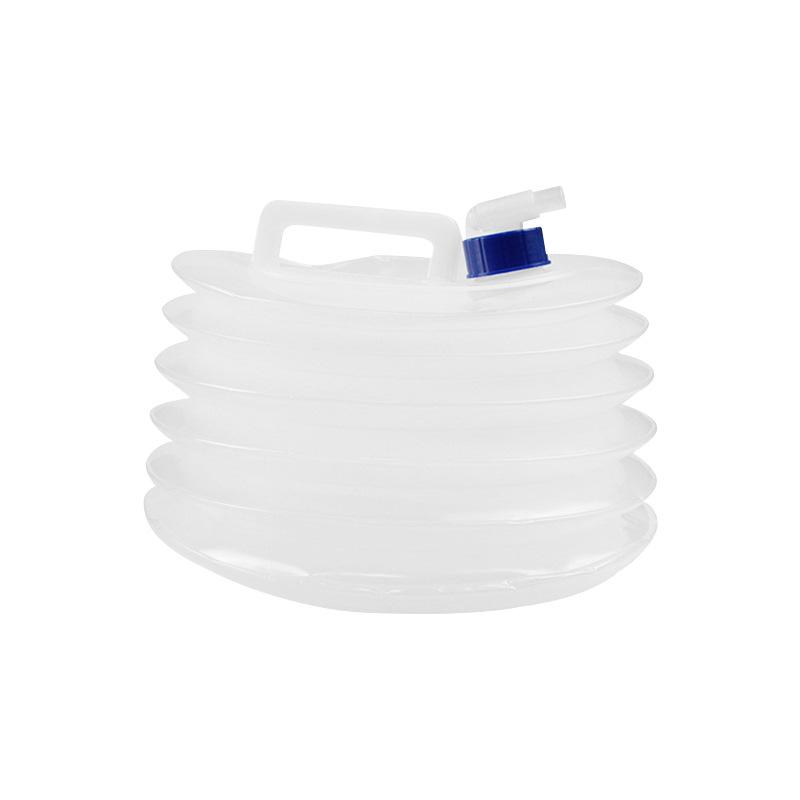 Portable Folding Water Bag with Faucet - Large Capacity Telescopic Outdoor Camping Bucket