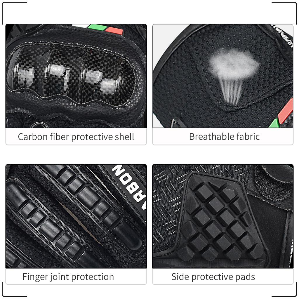 Rękawice motocyklowe Ekran dotykowy Pełny palec Oddychający Wodoodporny(M/L/XL/XXL)