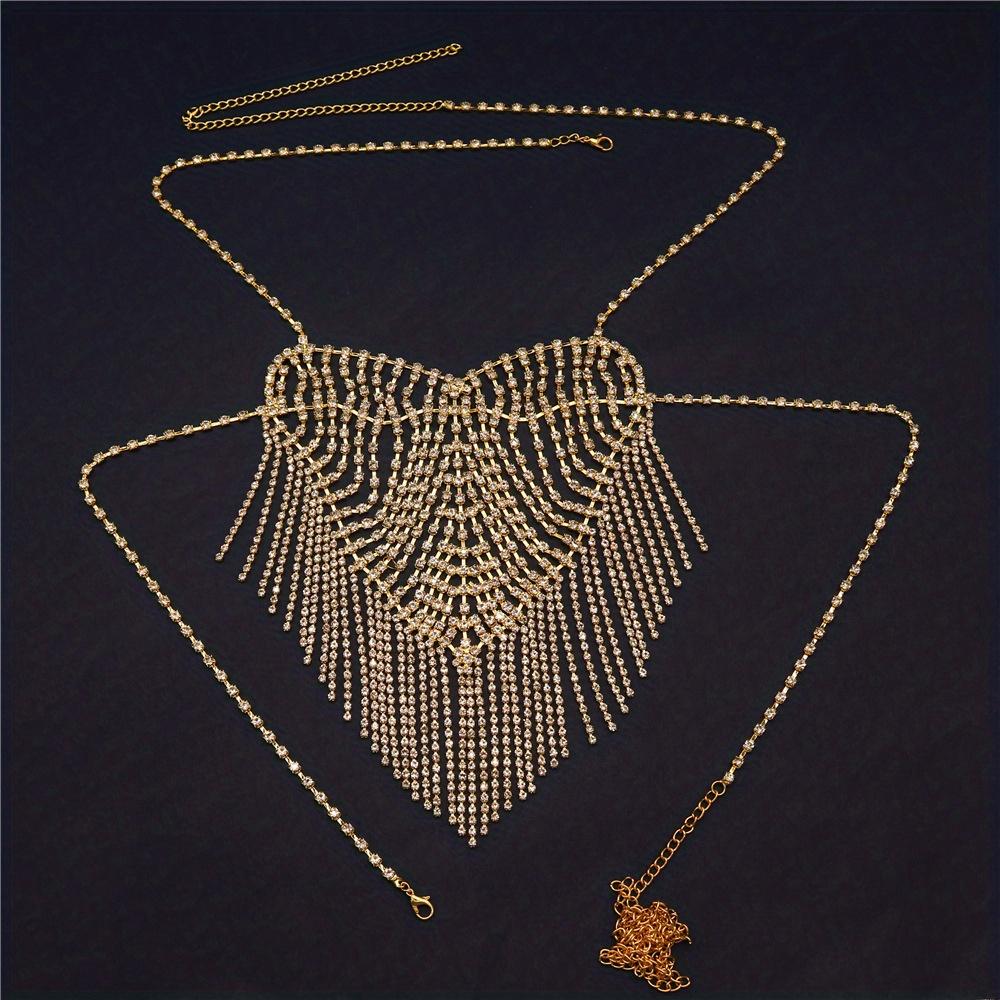 Men's Shiny Rhinestone Sexy Body Chain