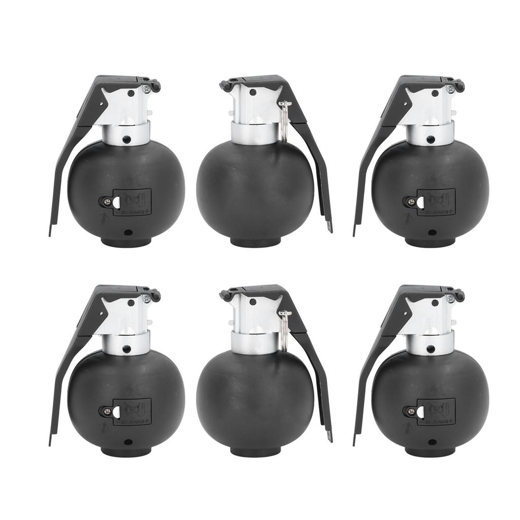 6PCS Kids Hand Grenades Toy with   Sound Light Effect Role Playing Props Fake Grenade Toy