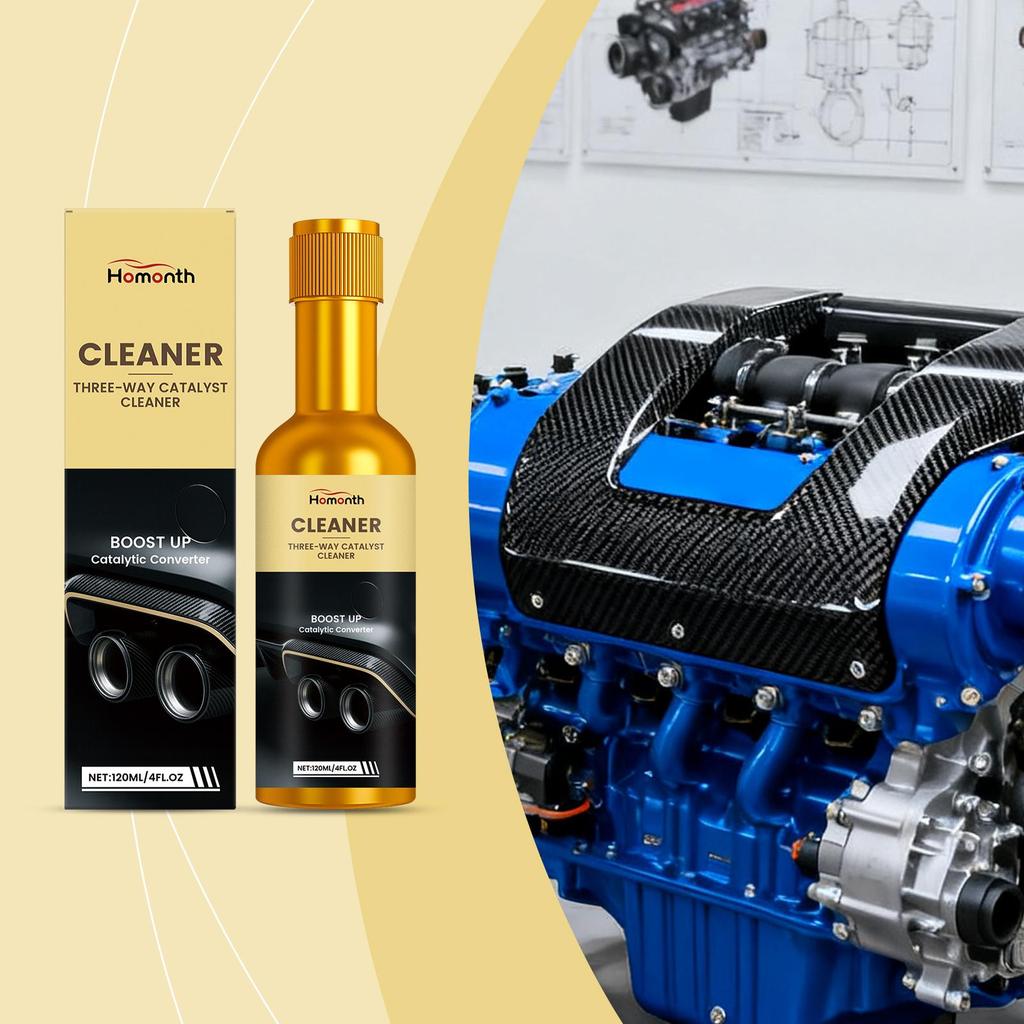 Homonth Car Cleaner Removes Stubborn Carbon Deposits Reduces Fuel Consumption Maintains Car Suitable for Car Fuel Tank 120ml