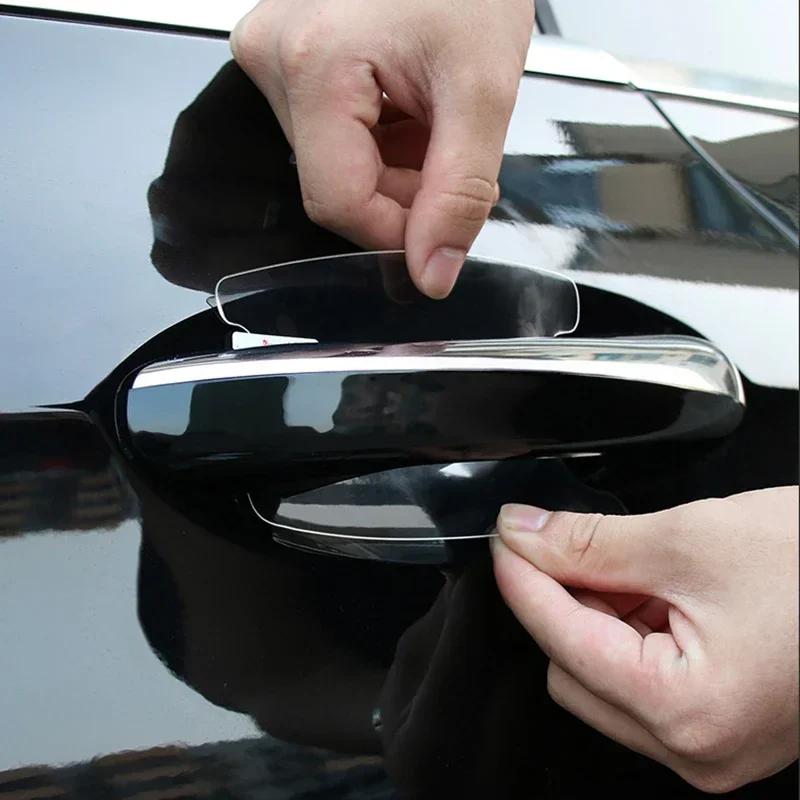 Car Door Handle Protector Stickers Universal Protection Film Car Styling For Volkswagen GOLF Polo VW CADDY PASSAT JETTA