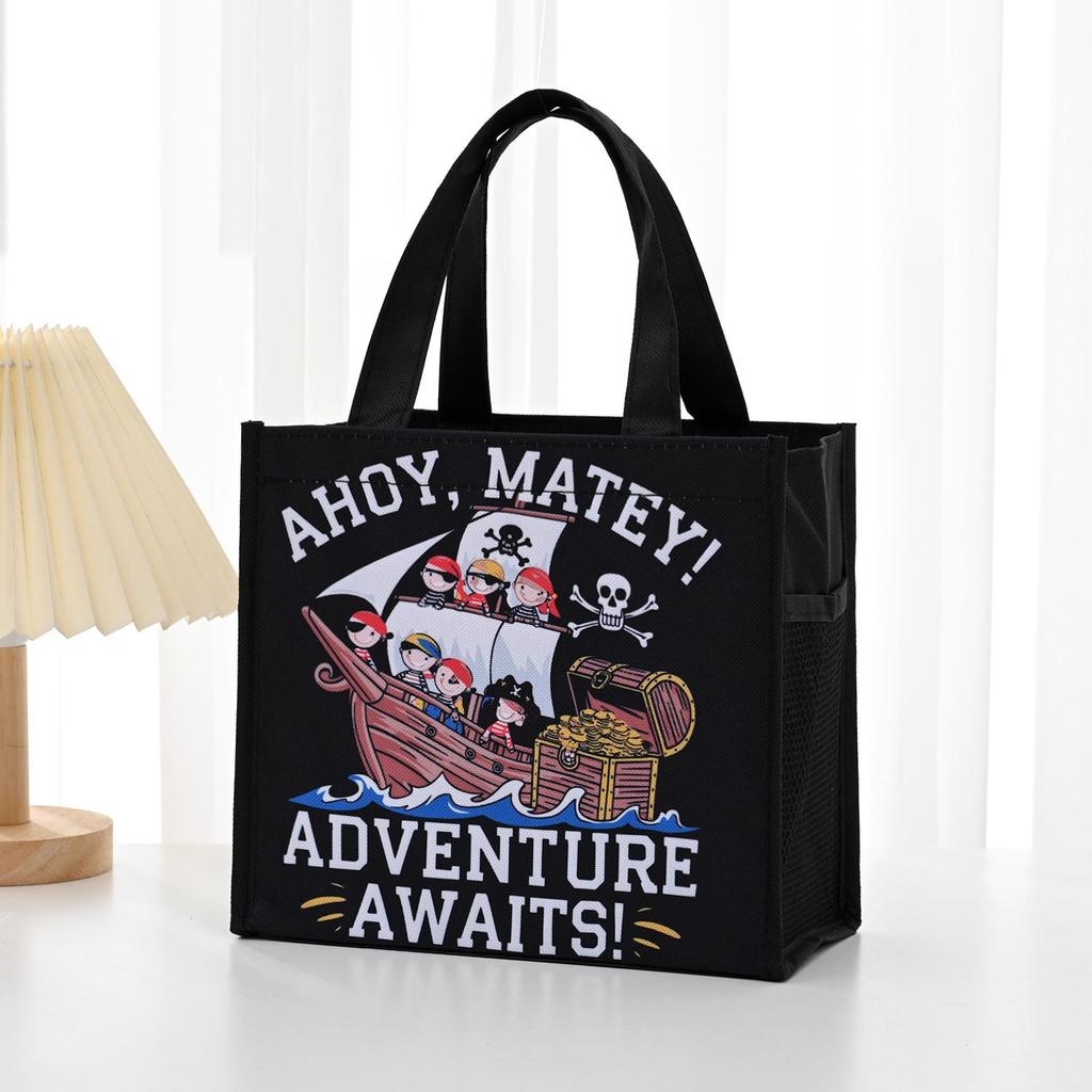 Cartoon Thickened Square Bento Lunch Bag for Kids