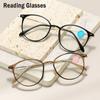 Fashion Anti-blue Light Reading Glasses Vintage Men Women Eyeglasses Retro Ultralight HD Eye Protection Presbyopia Glasses