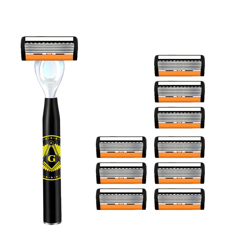 High Quality Man Safety Razor Blade 6 Layer German Stainless Steel Shaving Cartridges Compatible Mach Shaver