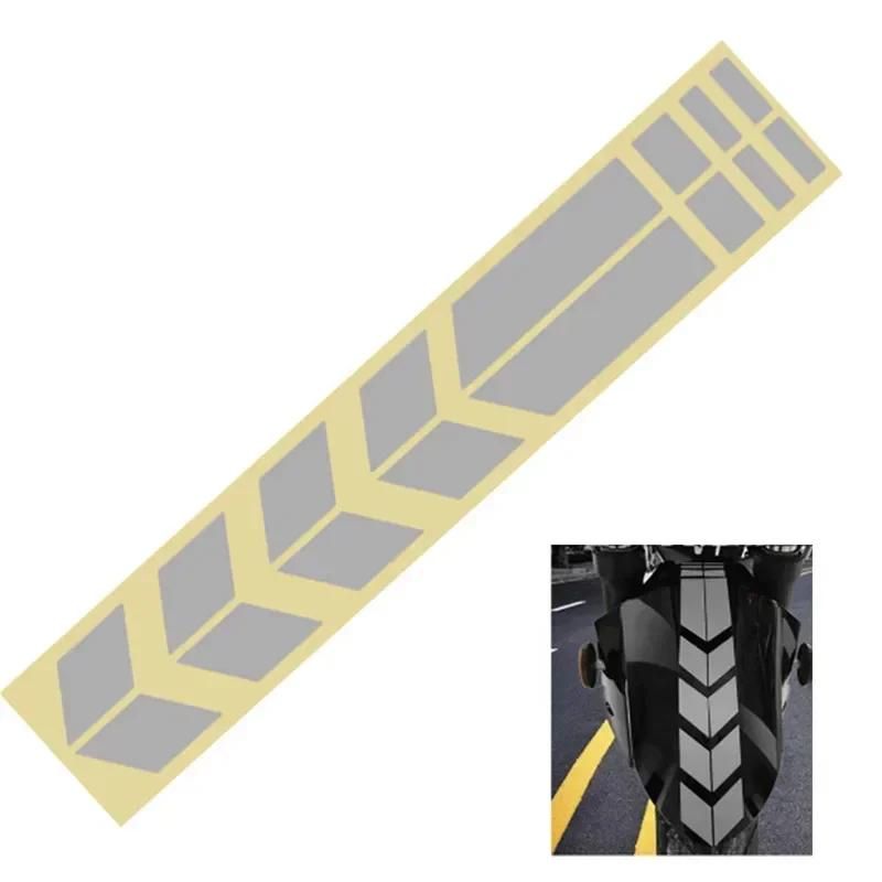 Motorcycle Arrow Stickers Fender Paste Waterproof Oilproof Reflective Stripe Motorbike Tape Decal Moto Accessories Universal