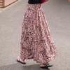Women's Floral High-Waist A-Line Maxi Skirt