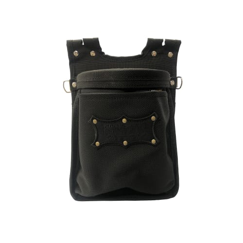 knicks Cordura Ballistic Fabric Two-Way Two-Drawer Waist Pouch (Slim Type) BA-201BB Black