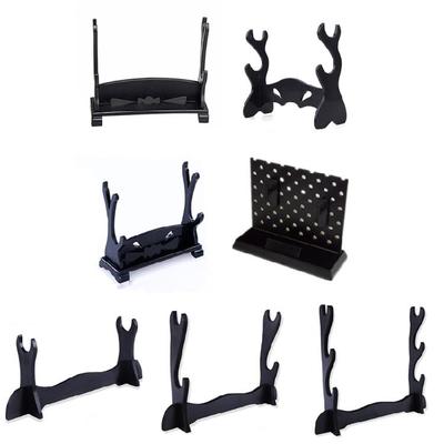 1/2/3 Tiers Knife Display Stand Plastic Storage Museum Show Displaying