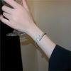 Temperament Bracelet Light Luxury Exquisite Light Luxury High-end Girl Bracelet Zircon Snake Bone Women
