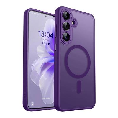 Luxury Matte Translucent Magnetic Wireless Charge Case for Samsung Galaxy A16 A36 A26 A06 A55 A35 A25 A15 A05 5G Magsafe Cover