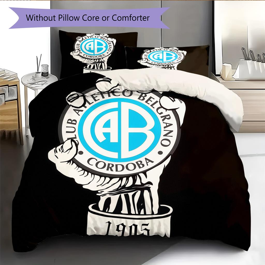 Belgrano Athletic Club Pattern Bedding Home Decoration Birthday Gift (1 * duvet cover + 2 * pillowcase, without core)