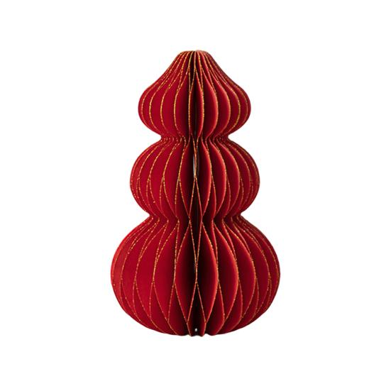 Christmas Tree Hanging Ornament Set Easy Assembly Festive Hanging Decor 3D Honeycomb Paper Decoration