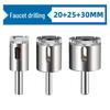 Diamond Grit Drill Bit for Glass, Tile, Marble, Jade & Rock Slab - Sizes 6/8/10/12